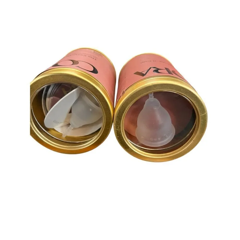 2 Cora Easy To Use Reusable Menstrual Cup ultra flexible - Size 1